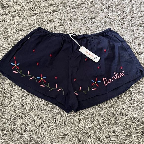 NWT SUNDRY DARLIN VOILE MINI SHORTS - Picture 4 of 6